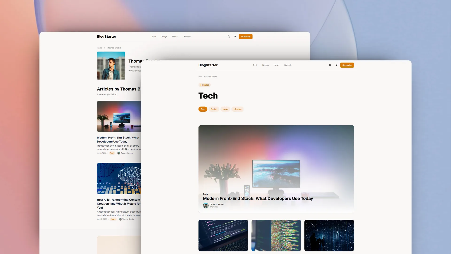 BlogStarter – Next.js + Sanity Blog Starter Kit - screenshot 4